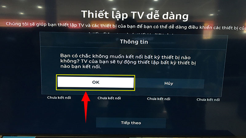Nhấn OK